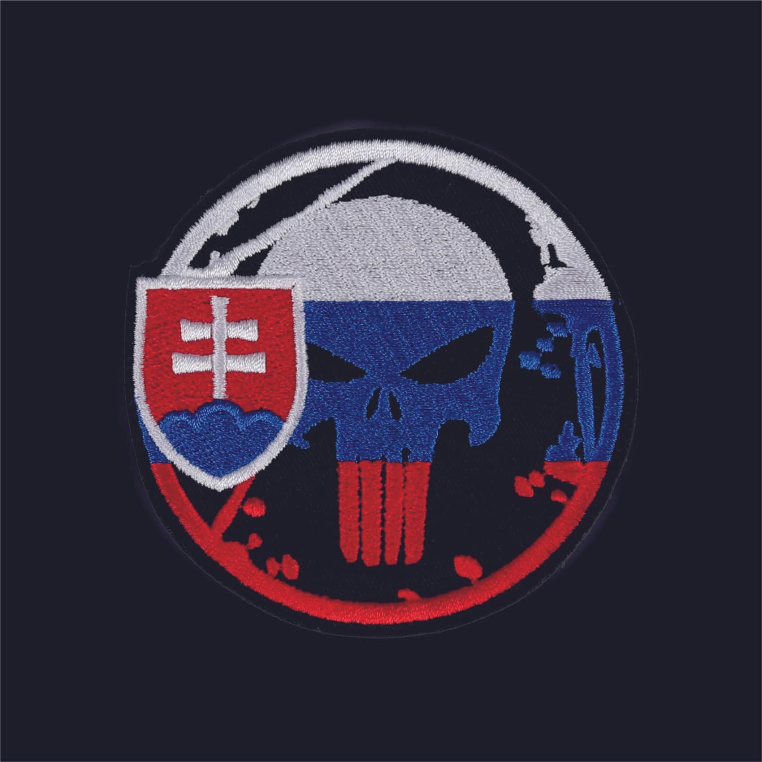 Nášivka - Slovenská vlajka "Punisher"
