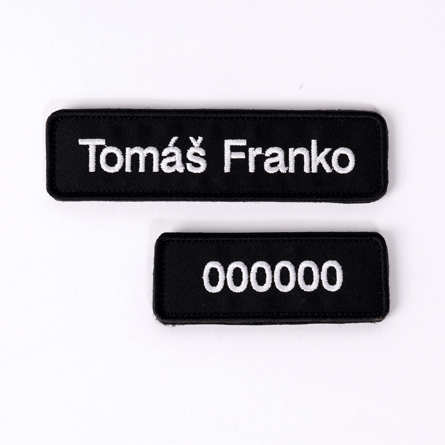 Police badge and number - rounded corners