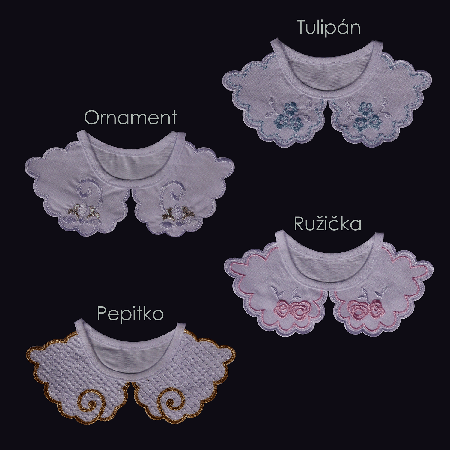 Collar pieces for cotton shirts