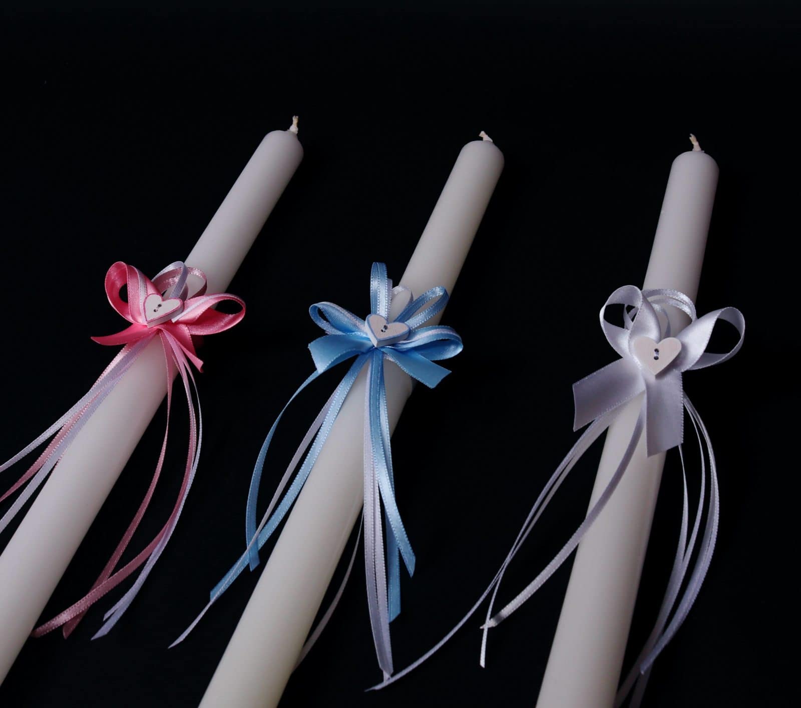 Christening Candle with Decoration 2