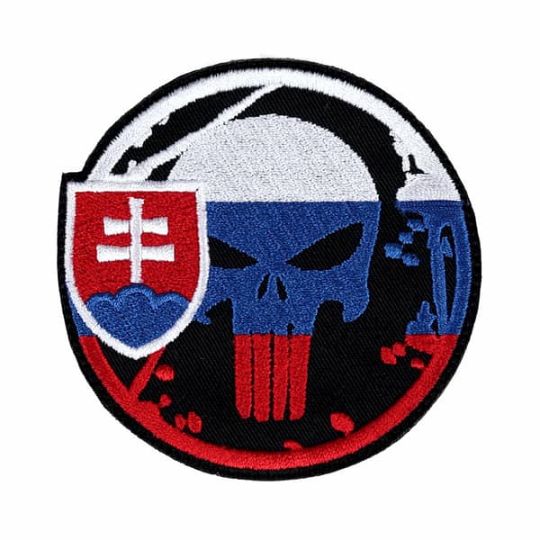 SR Punisher Logo Patch - Slovak flag "Punisher"