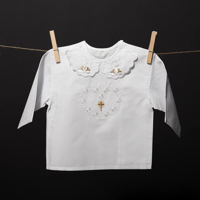 camisole with heart embroidery