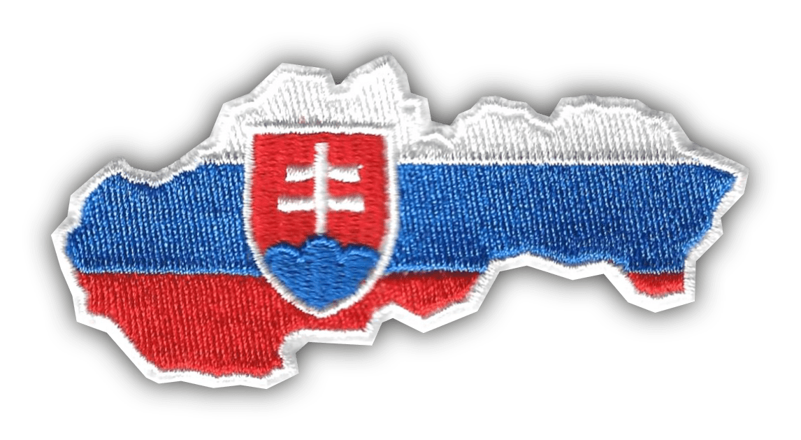 Slovenská vlajka - mapa